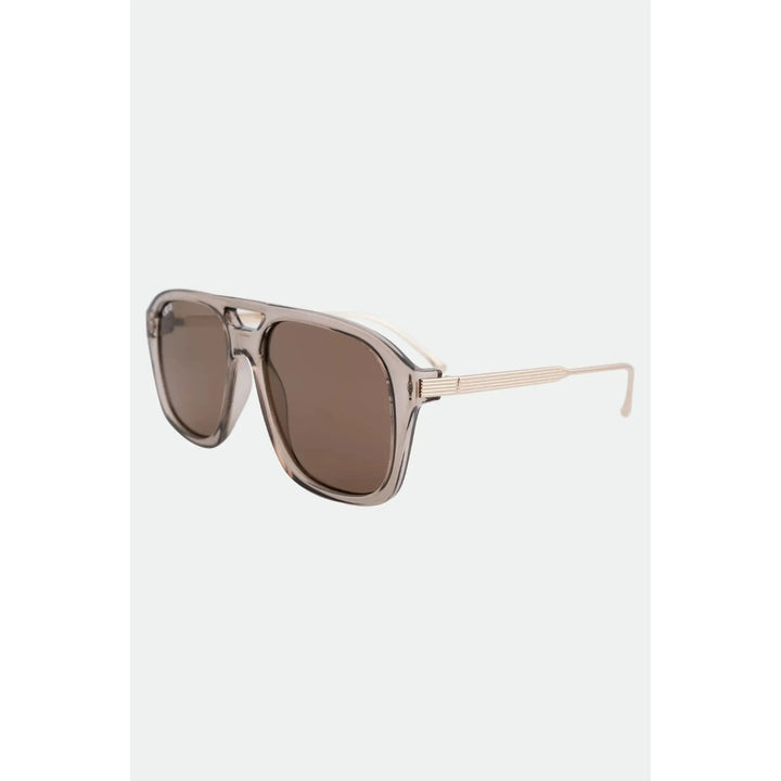 Reina Transparent Olive Sunglasses, view 4