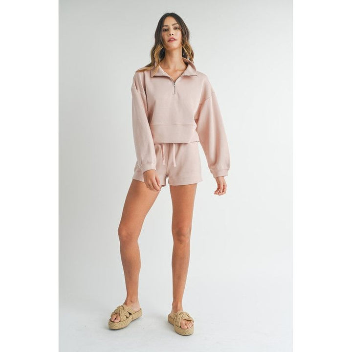 Mable pink long sleeve set