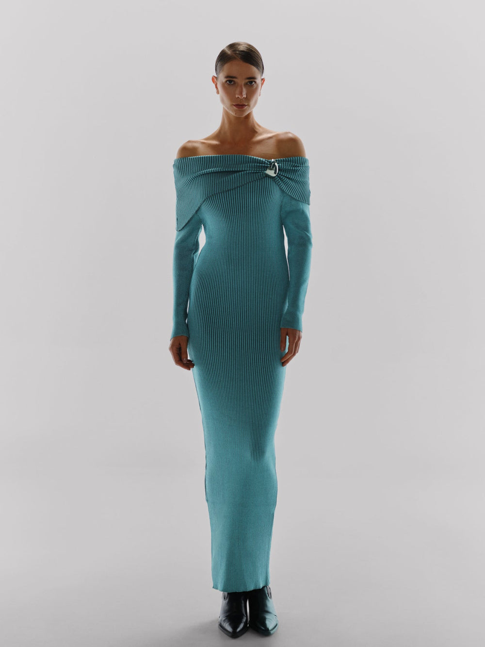 Kuta green knit long sleeve maxi dress
