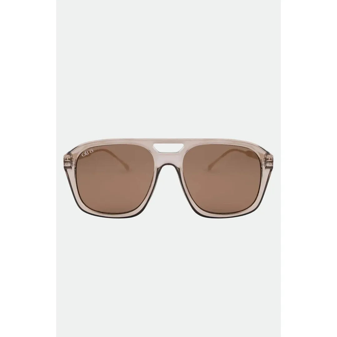 Reina Transparent Olive Sunglasses, view 3