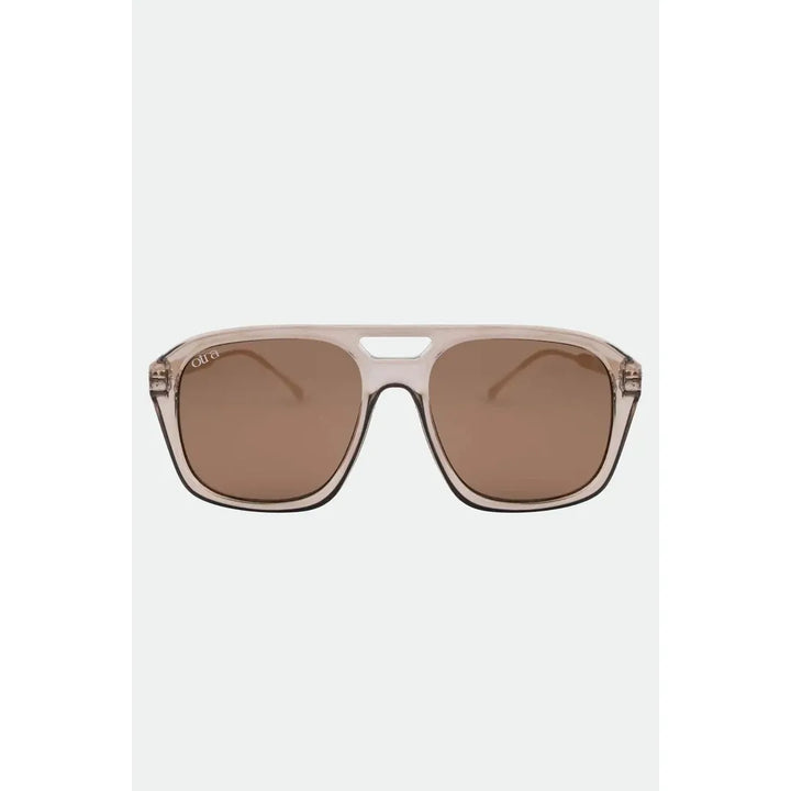 Reina Transparent Olive Sunglasses, view 3