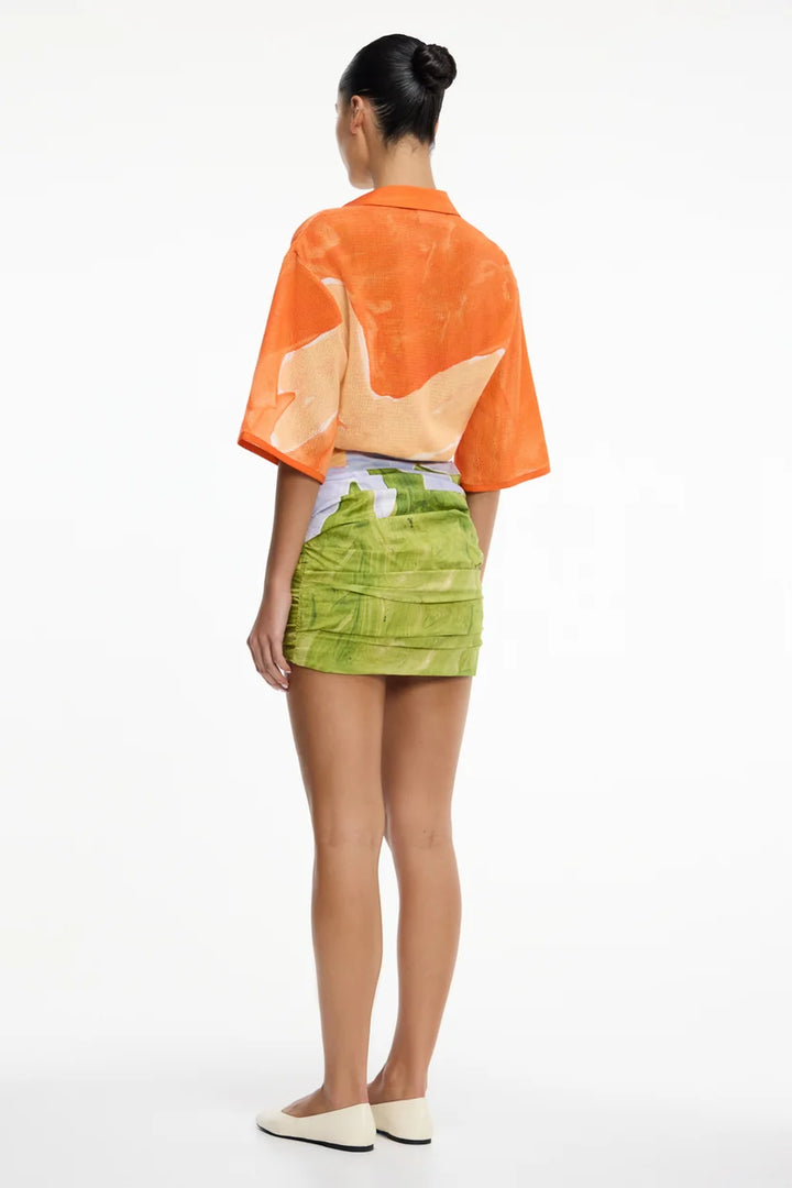 Lulu mesh plunge mini dress, view 2