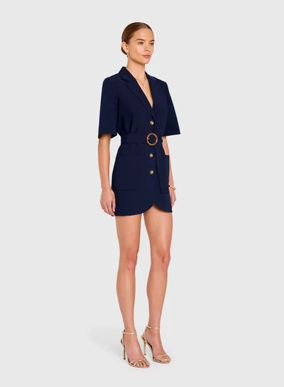 Blake navy dress, view 3