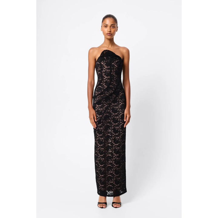 Lucia black maxi dress