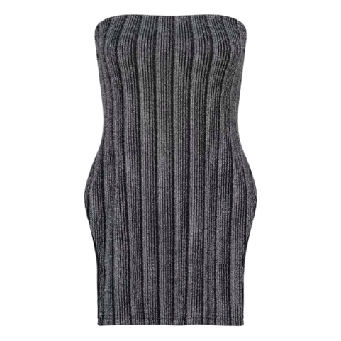 Liberty black stripe strapless set, view 2