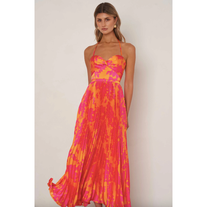 fitted denim midi dress Sandee Rain Boutique