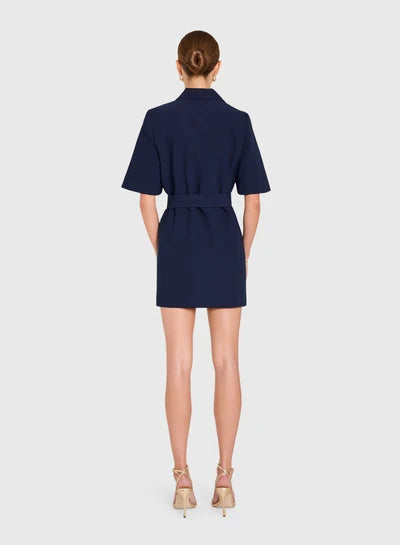 Blake navy dress, view 2