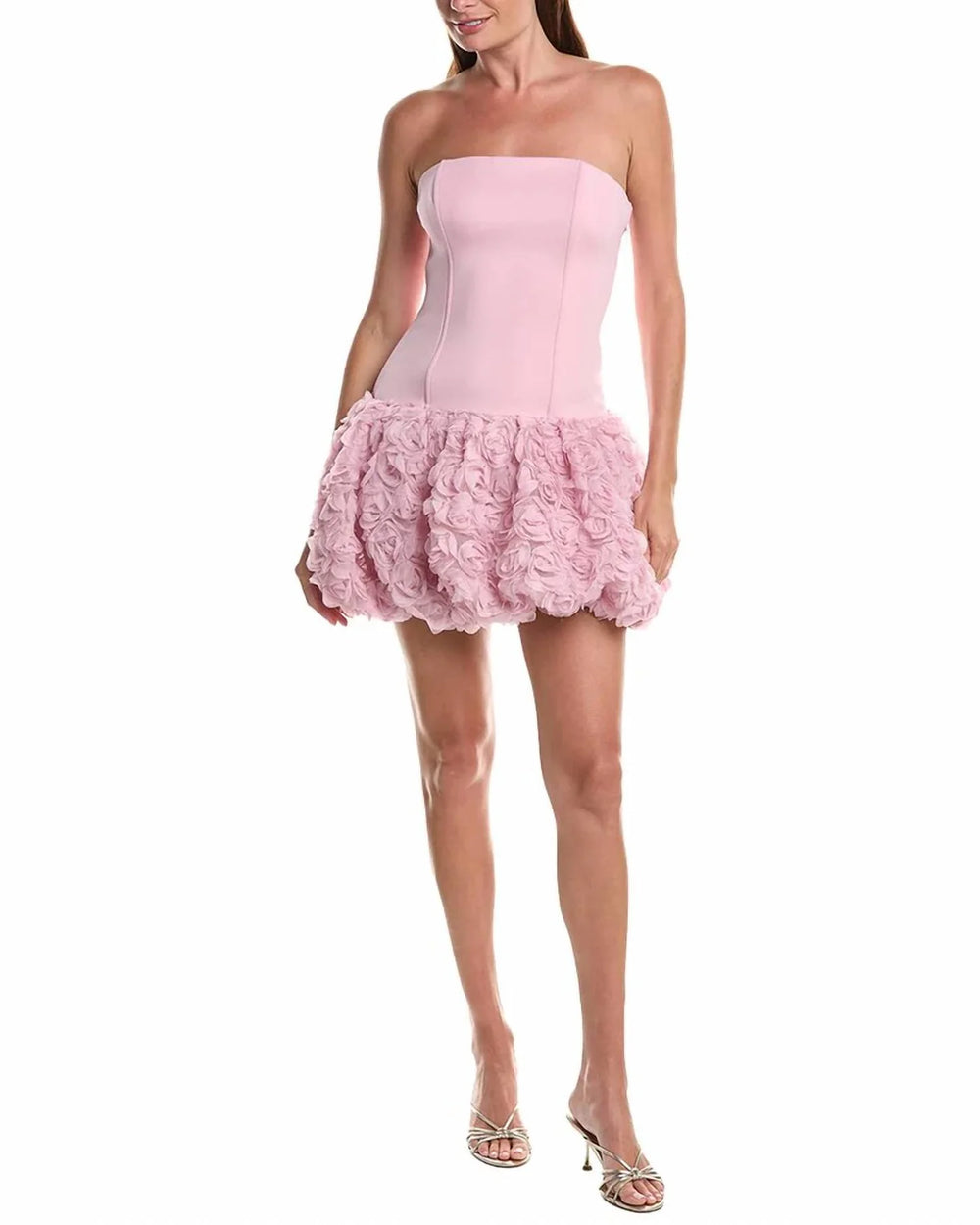 Madelena pink strapless mini dress