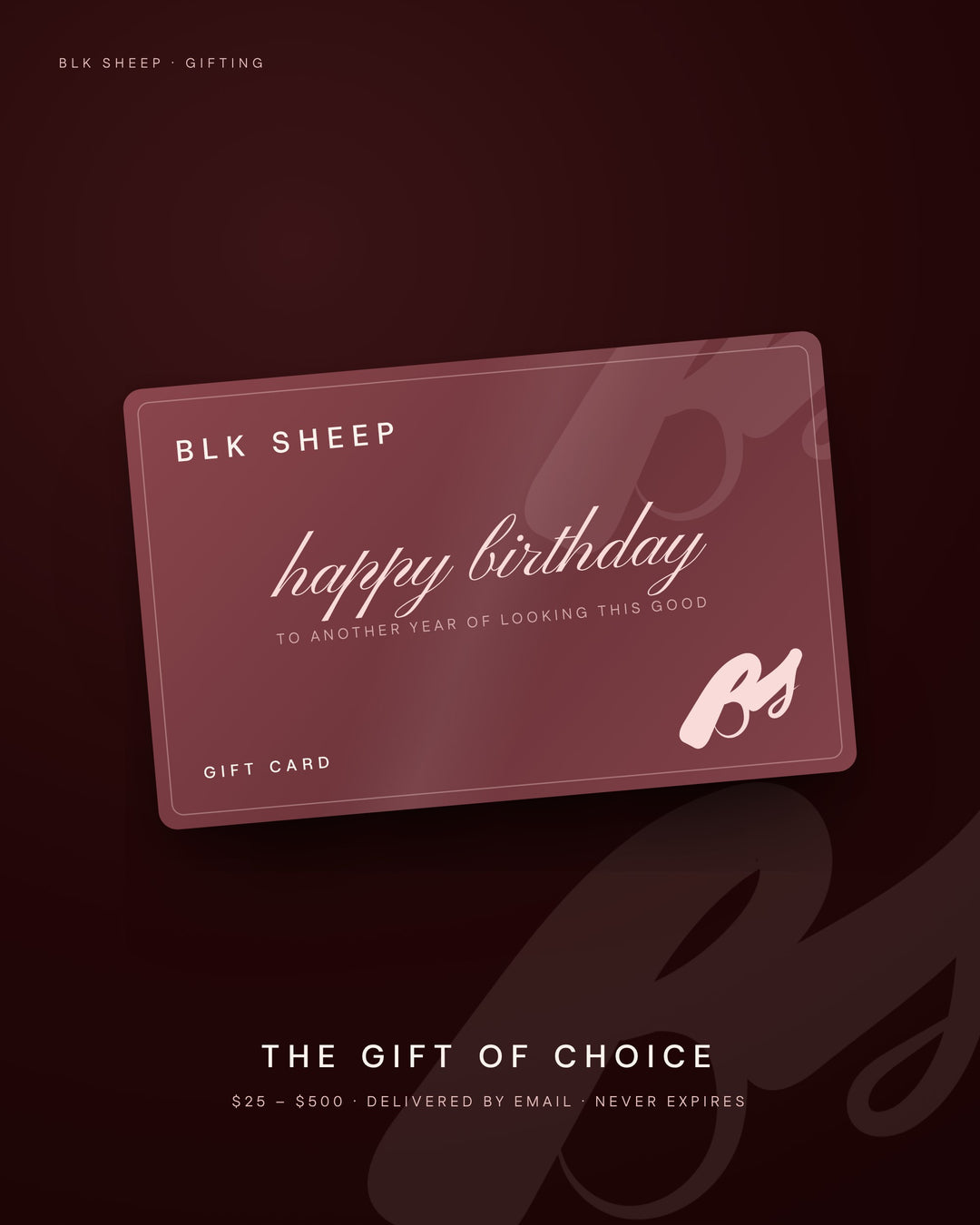 BLK SHEEP Gift Card – Birthday