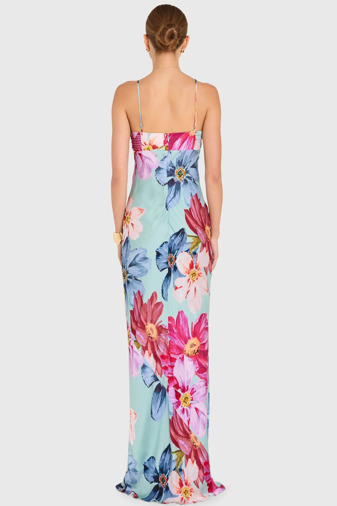 Ira sweetheart floral maxi dress, view 2